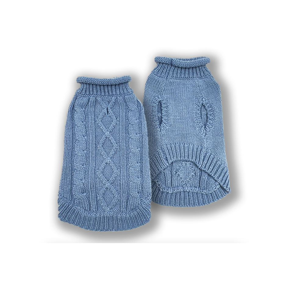 Doggie-Q DQ Double Knit Mock Neck Sweater