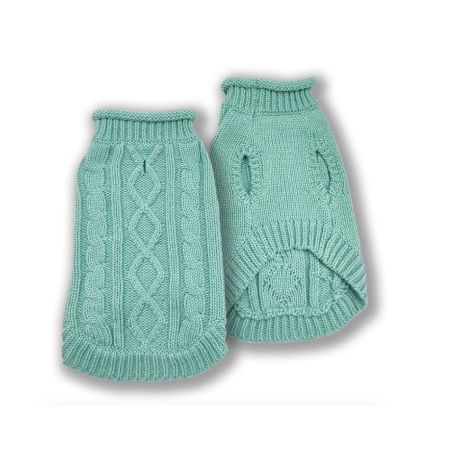 Doggie-Q DQ Double Knit Mock Neck Sweater