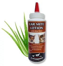 First Companion Lotion contre les parasites des oreilles pour chiens et chats 6oz