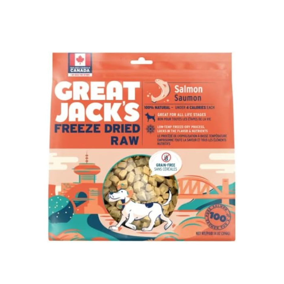 Great Jack’s  Freeze Dried 100% Salmon Treats 28g
