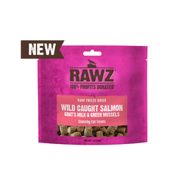 Rawz Freeze-Dried Salmon & Goat's Milk Cat Treat 1oz