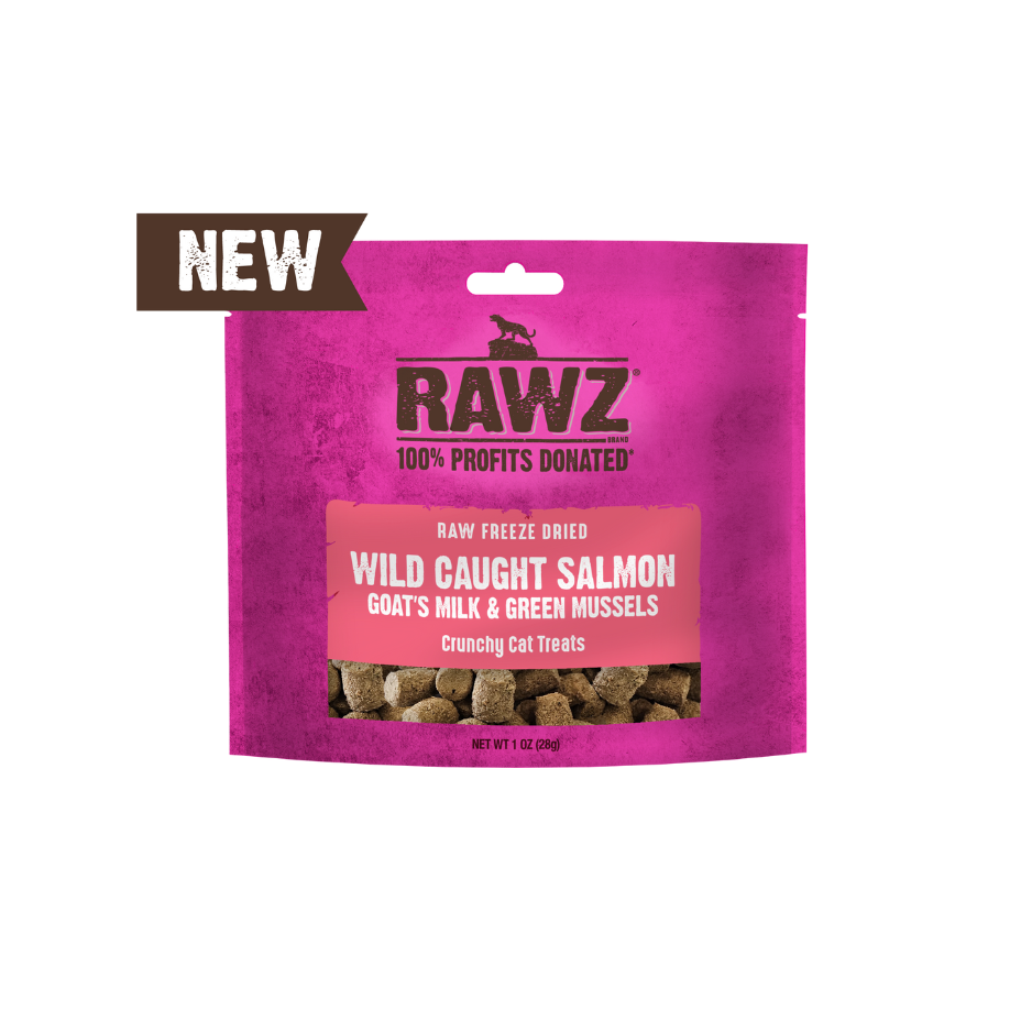 Rawz Freeze-Dried Salmon & Goat's Milk Cat Treat 1oz