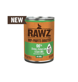 Rawz Rawz Dog Can 96% Chicken, Chicken Liver & Goat's Milk 12.5oz