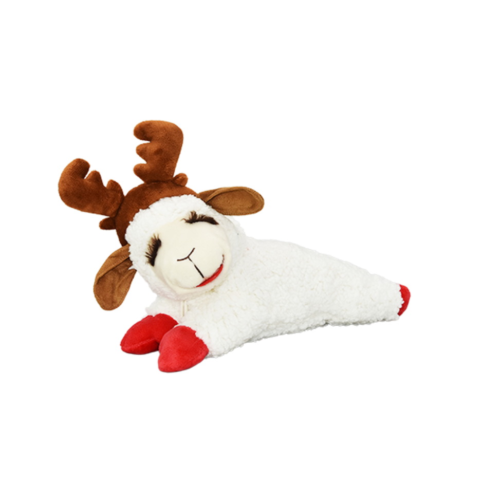 MultiPet Holiday Lamb Chop w/Antlers 6"