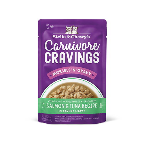 Stella & Chewy's Stella & Chewy's Carnivore Cravings Morsels 'N' Gravy Wild-Caught Salmon & Tuna Cat Food 2.8oz