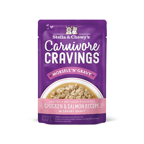 Stella & Chewy's Stella & Chewy's Carnivore Cravings Morsels 'N' Gravy Chicken & Wild-Caught Salmon Cat Food 2.8oz