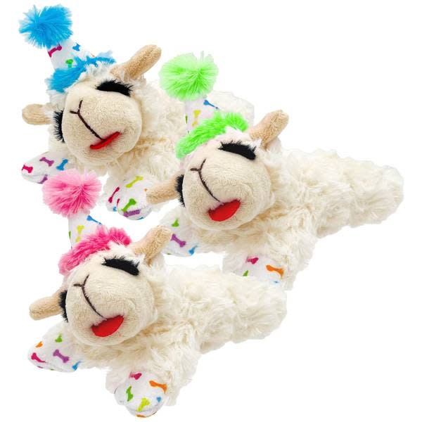 Multipet Multipet Lamb Chop with Birthday Hat 6" (Assorted Colour)