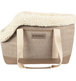 Sherpa Sherpa Luxe Tote Fashionable Pet Carrier Tan Medium