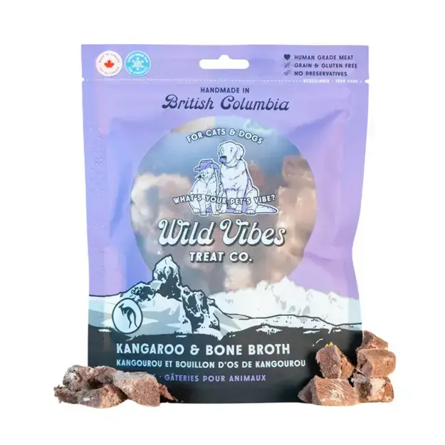 Wild Vibes Wild Vibes Kangaroo & Bone Broth Treats 58g
