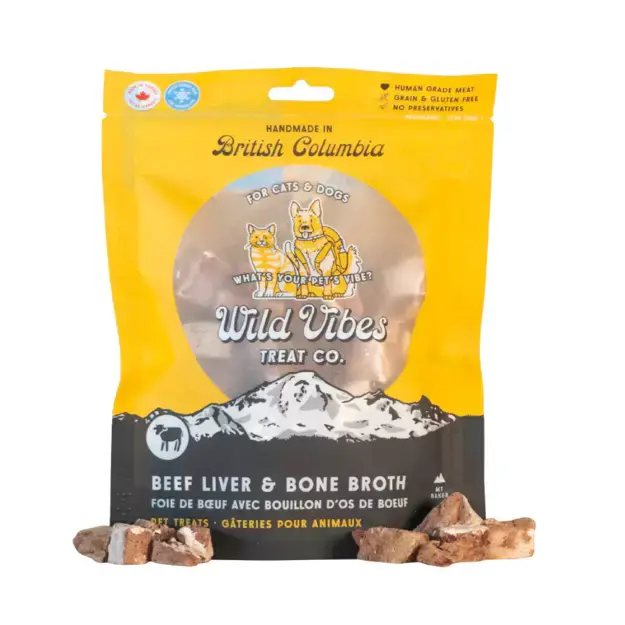 Wild Vibes Wild Vibes Beef Liver & Bone Broth Treats 80g
