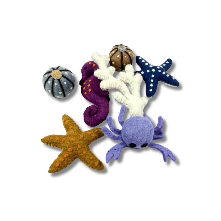 Dharma Dog Karma Cat Karma Cat Wool Felt Beach Cat Toys Assorted