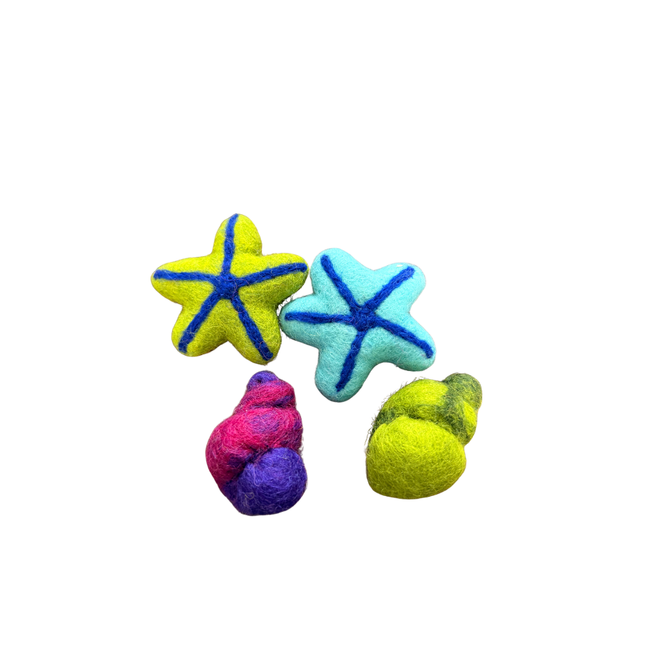 Dharma Dog Karma Cat Karma Cat Wool Felt Beach Cat Toys Assorted