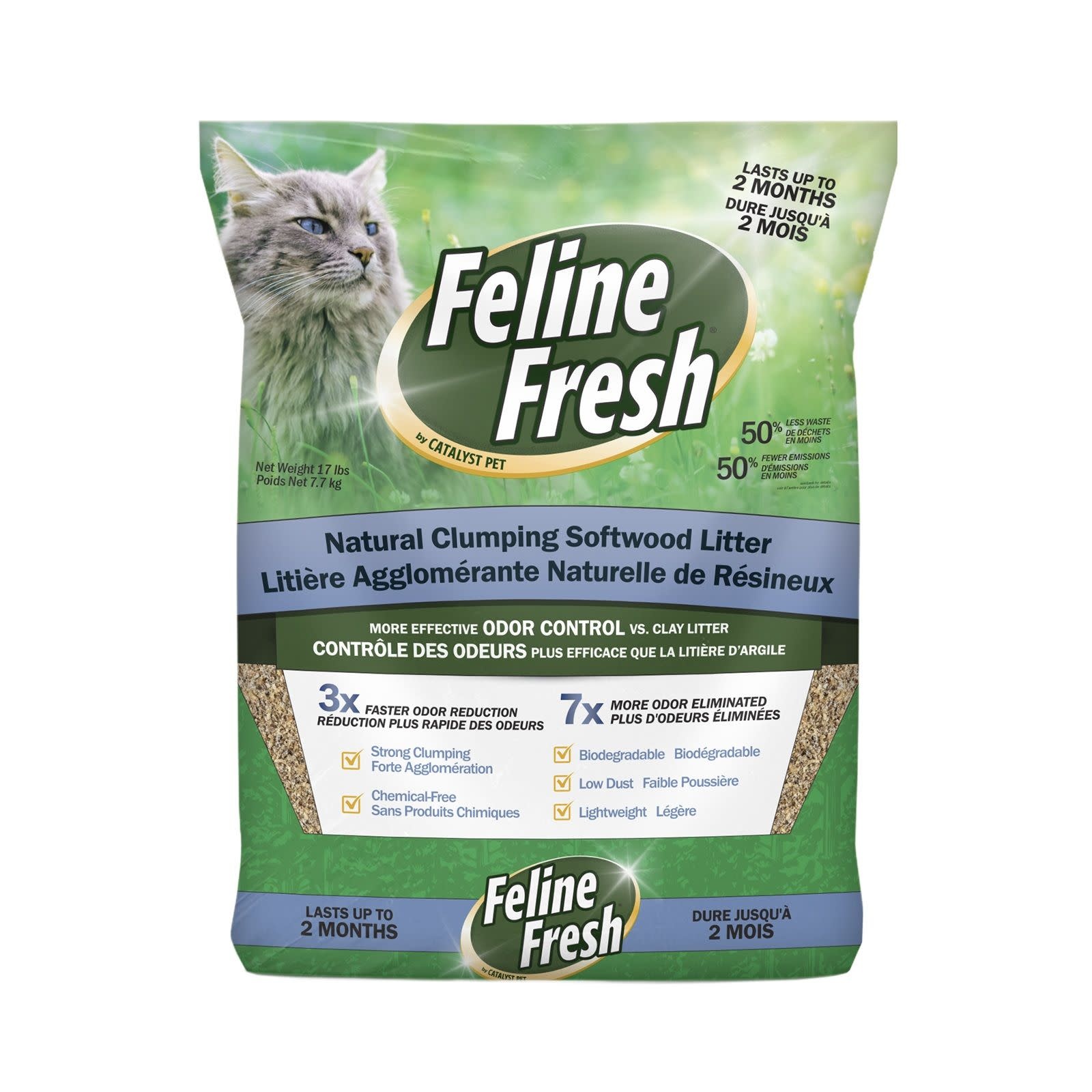 Feline Fresh Feline Fresh Litière Aggloméré de Pin 7.7kg