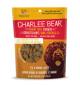Charlee Bear Charlee Bear Grain Free Crunch Peanut Butter & Banana Dog Treats 8oz