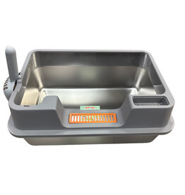 Simons Simons Stainless Steel Cat Pan with Rim 60x40x27cm