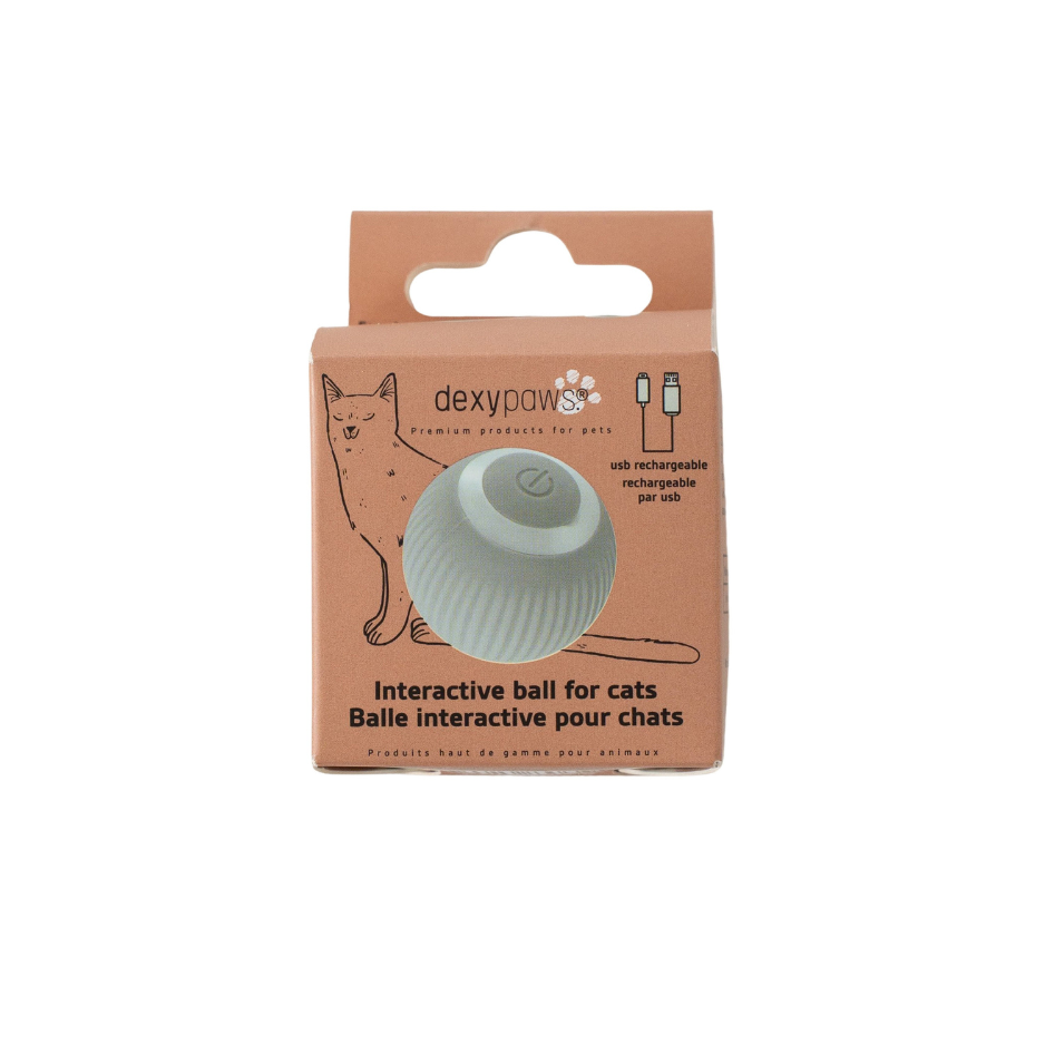 Dexypaws Dexypaws Interactive Cat Toy Smart Rotating Ball