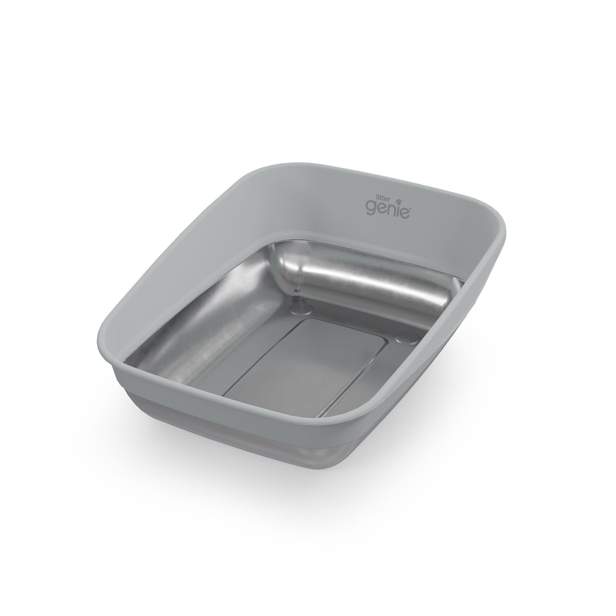 Litter Genie, Platinum - Bac à Litière, Avec Fond Fait D'acier Inoxydable 23.4" x 19.4" x 9.4"
