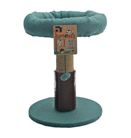 Simons Simons Kitty Scratcher Perch Bed w/Self Groomer