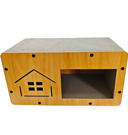 Simons Simons Corrugated Luxe Cat Chateau w/Catnip  House