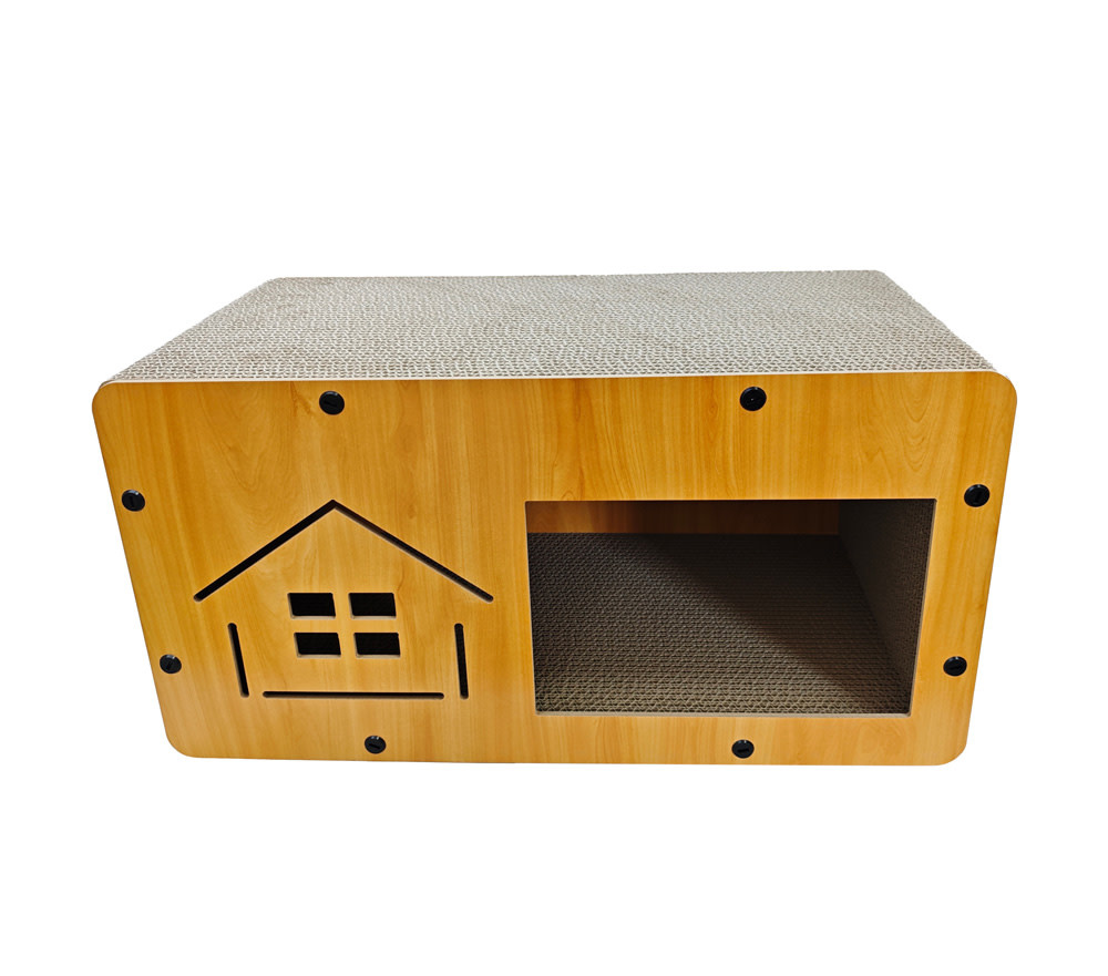 Simons Simons Corrugated Luxe Cat Chateau w/Catnip  House