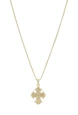Pilgrim Pilgrim - Dagmar Large Cross Necklace Gold