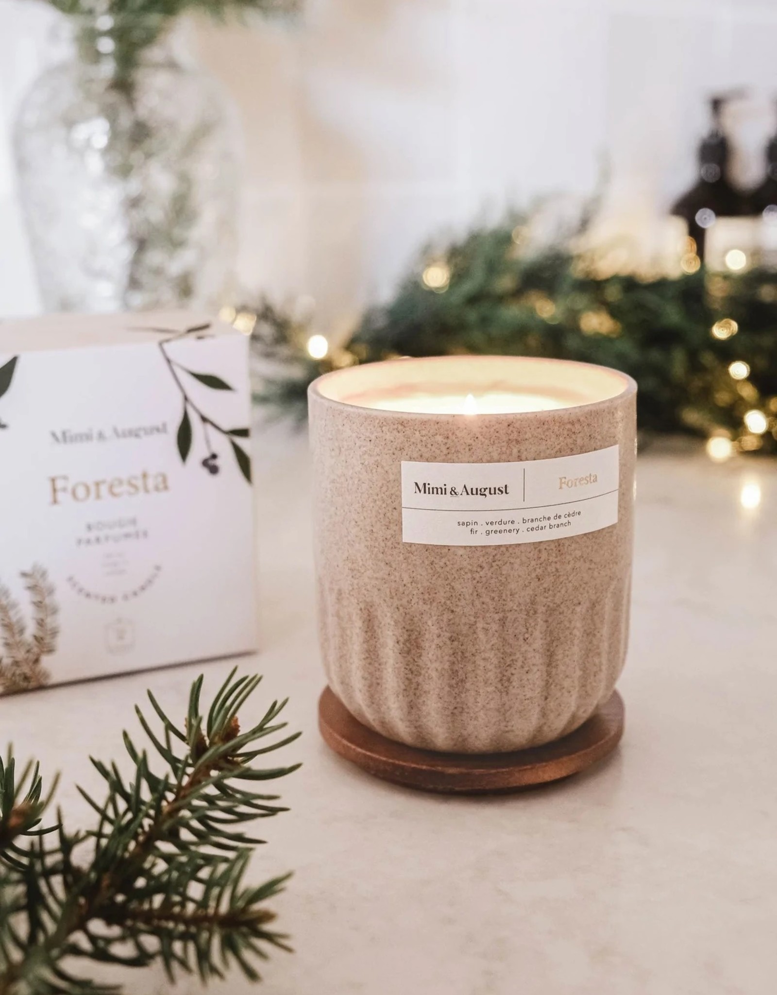 Mimi & August - La Bougie réutilisable 11oz - Foresta