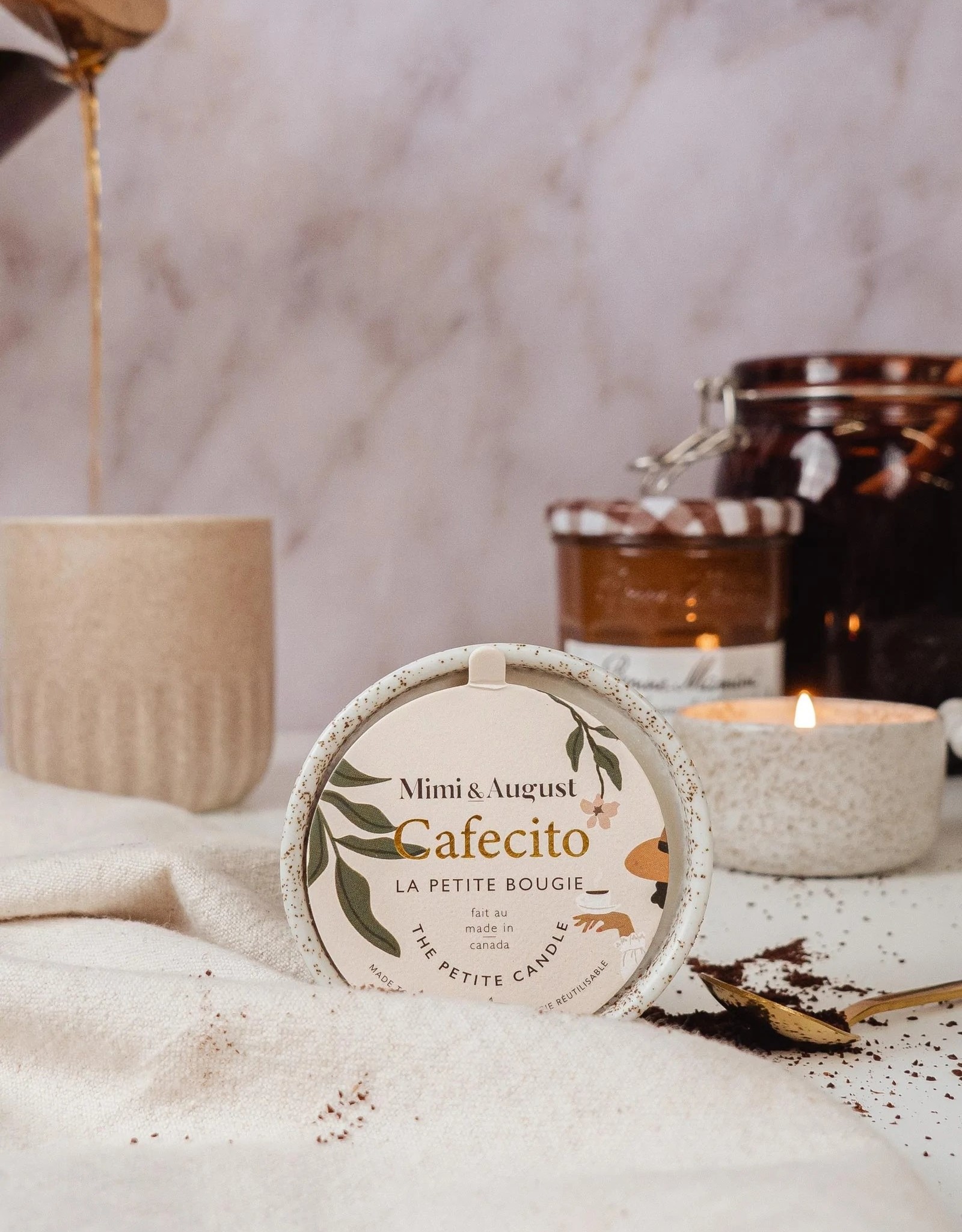Mimi & August - La Bougie réutilisable 3 oz - Cafecito