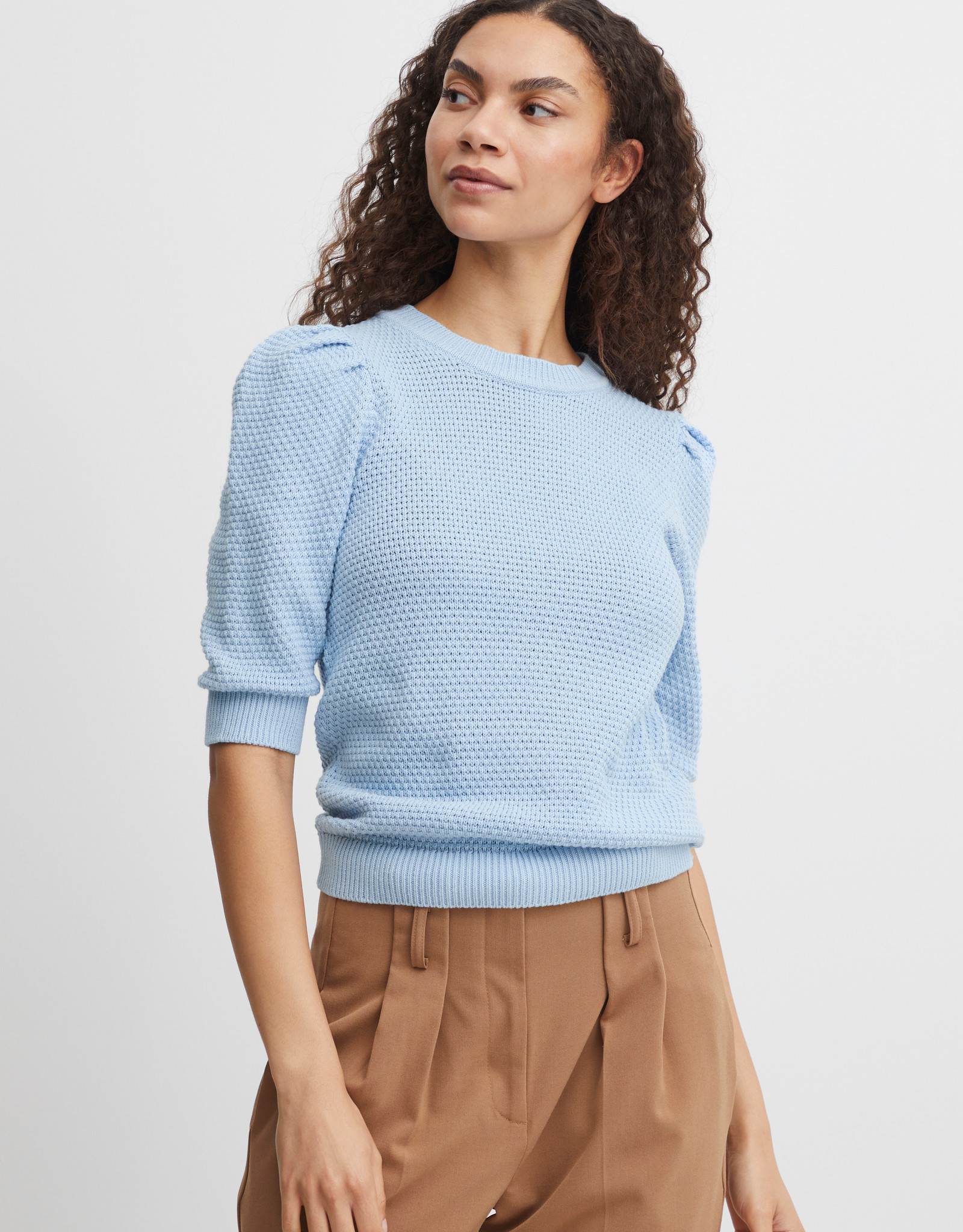 b.young b. young - SS23 BYmikala Short Sleeve Jumper