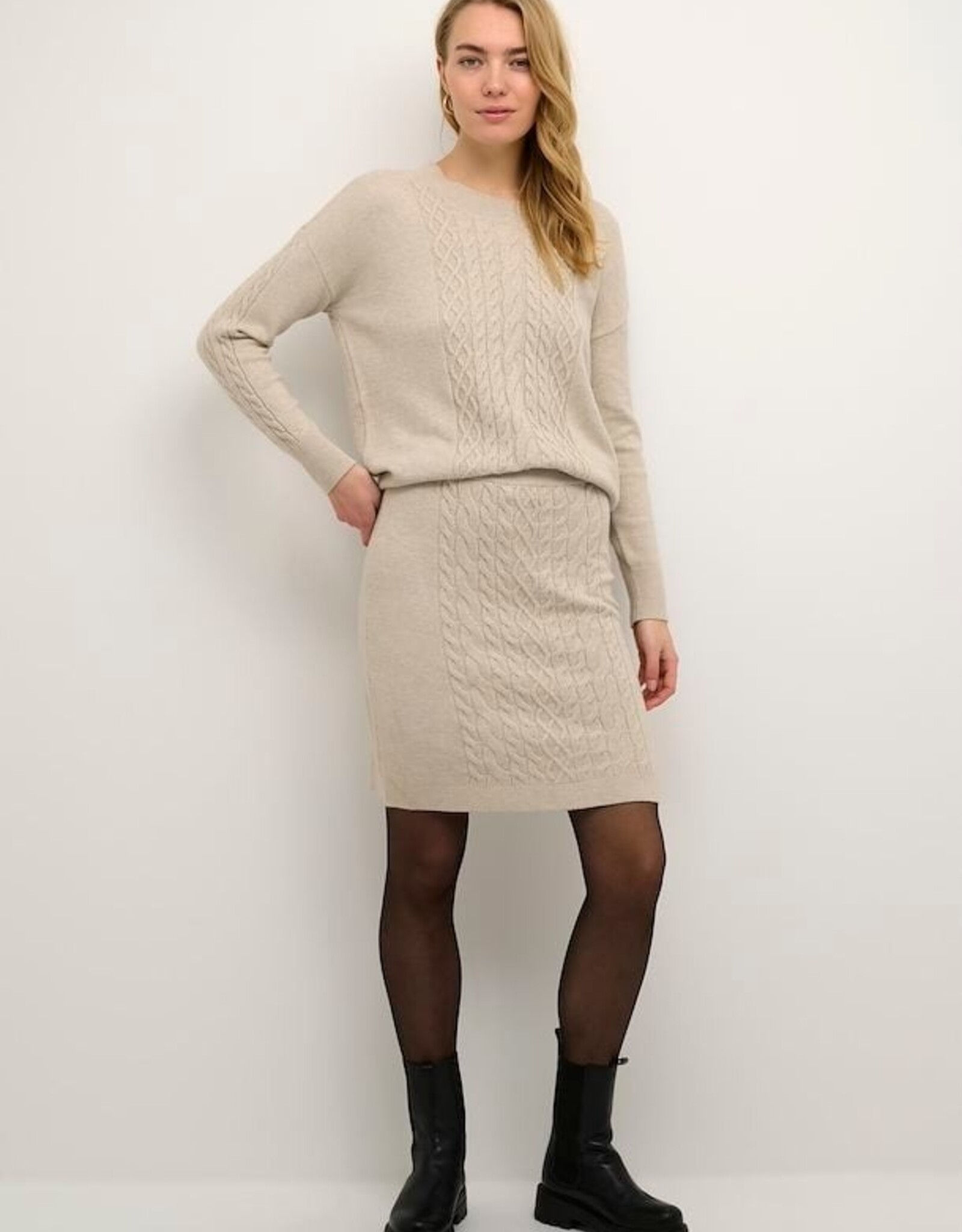 Cream Cream - FW23 CRDela Knit Skirt