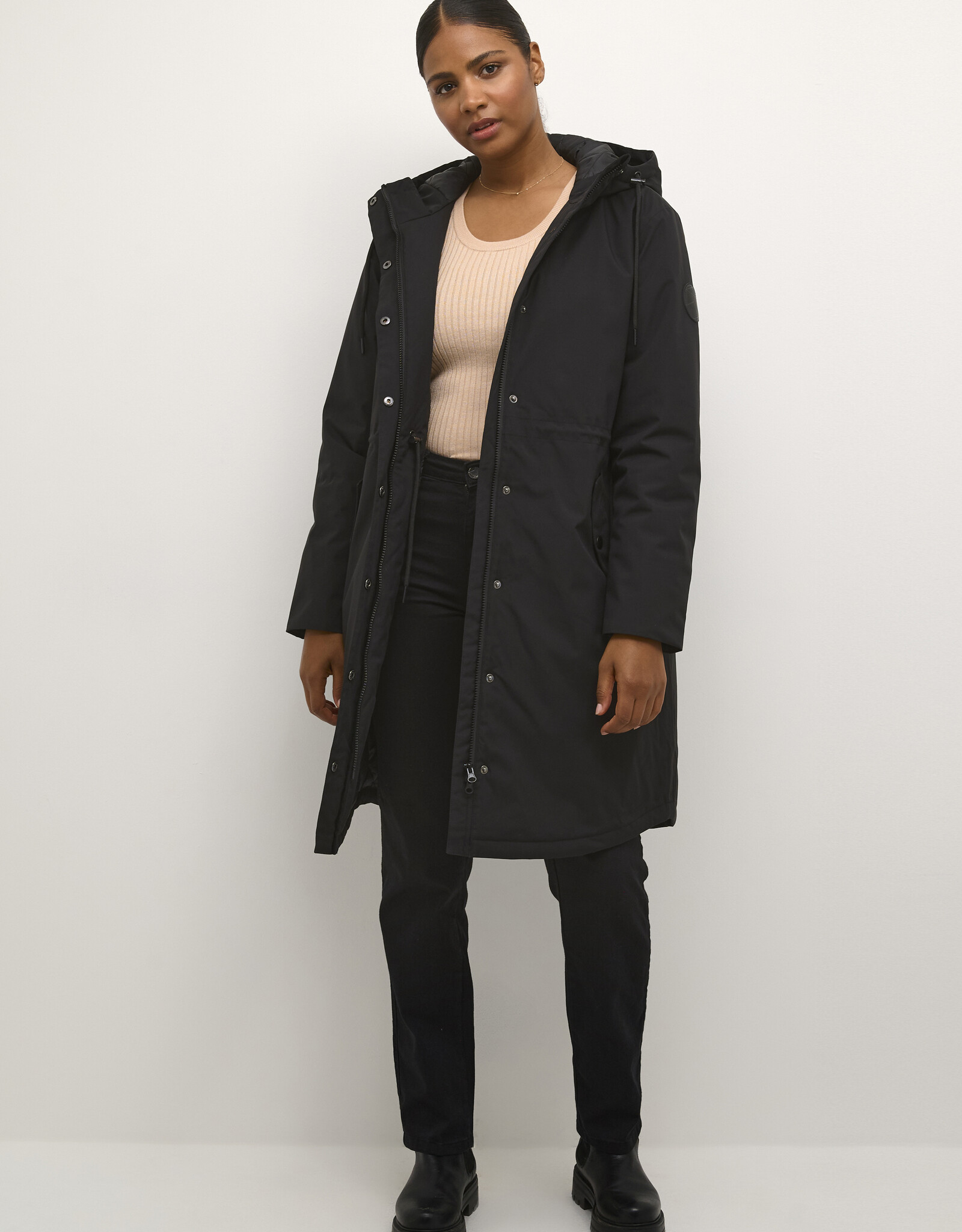 Kaffé - Kasina Long Coat Pointe Claire West Island FW24 Kaffé - Kasina Long Coat Pointe Claire West Island FW24