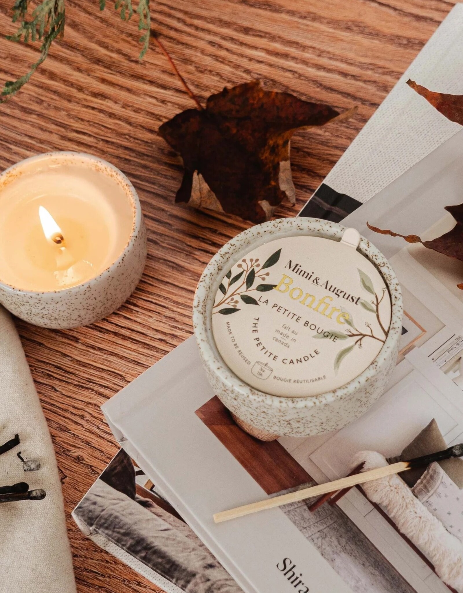 Mimi & August - La Bougie réutilisable 3oz - Bonfire