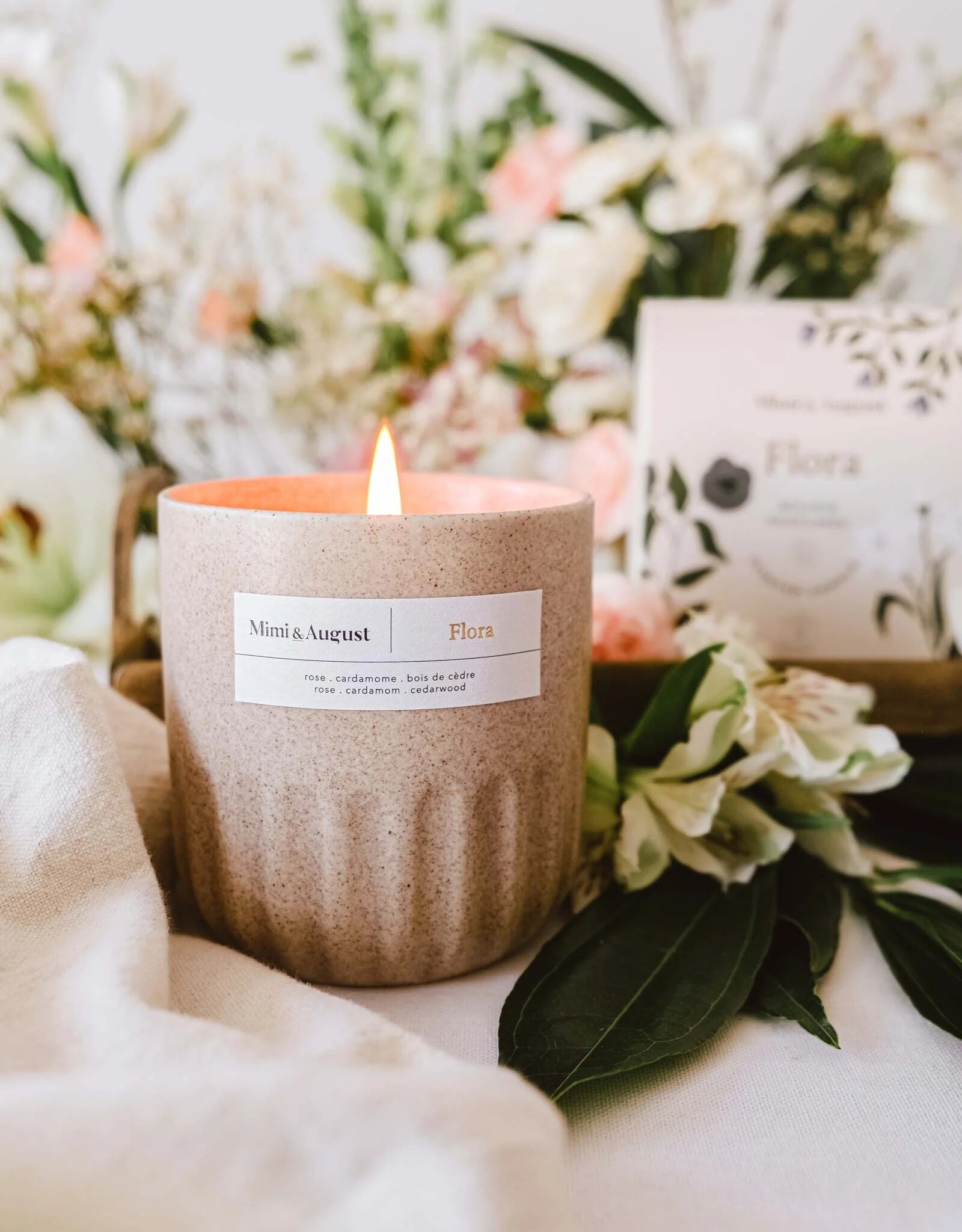 Mimi & August - La Bougie réutilisable 11oz - Flora