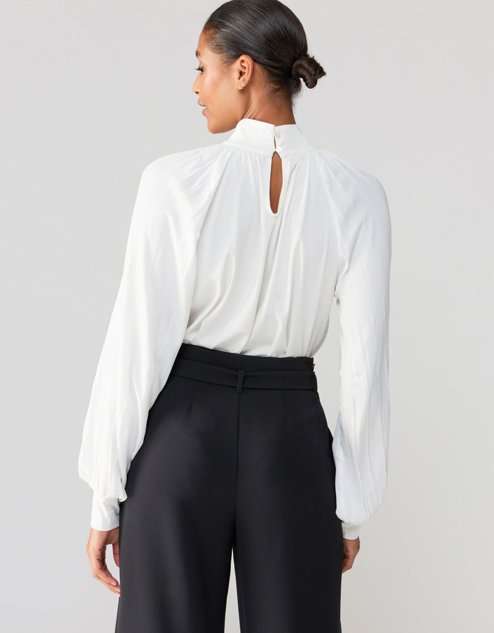 Sanctuary Sanctuary - SS24 Sateen Mixed Media Top