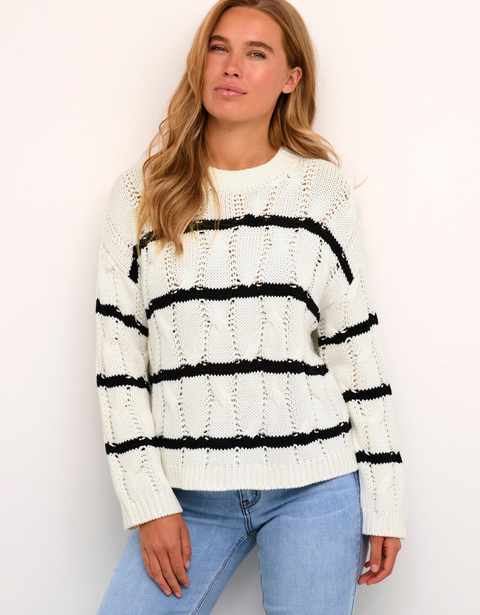 Kaffé Kaffé - SS24 KAella Striped Knit Pullover