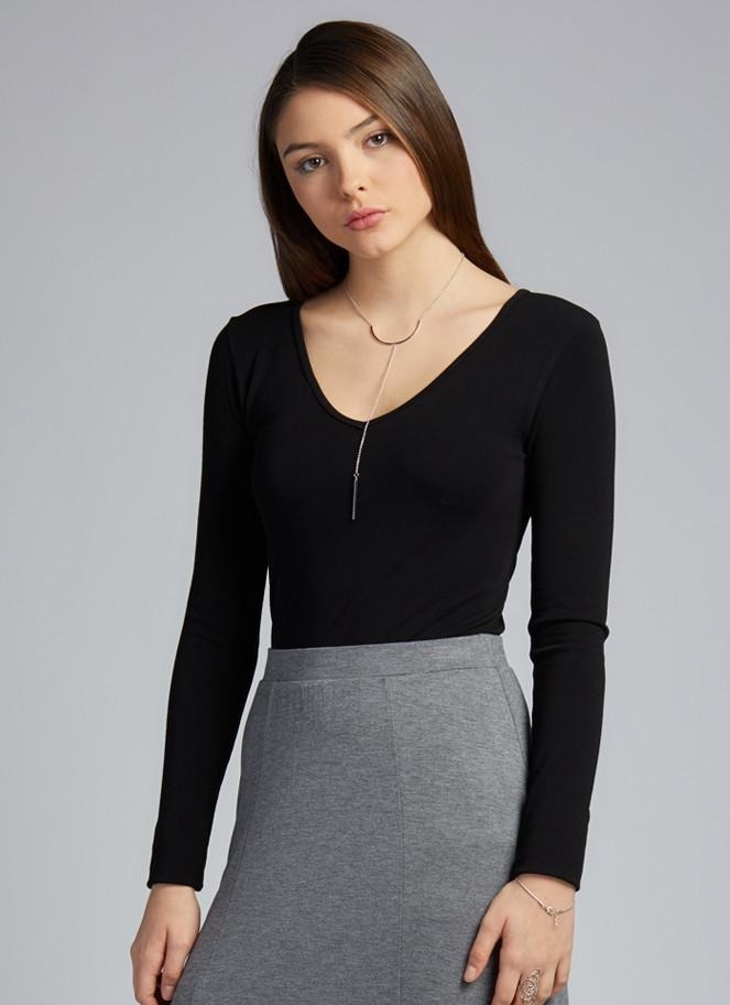 CEBT1207 Bamboo V-Neck (3 clrs)