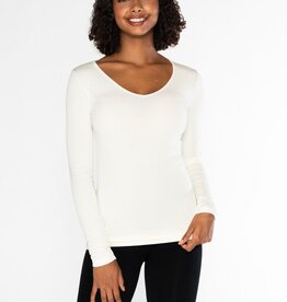 C'est Moi CEBT1207 Bamboo V-Neck (3 clrs)