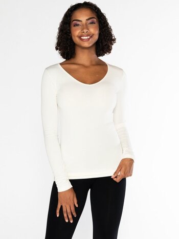 CEBT1207 Bamboo V-Neck (3 clrs)