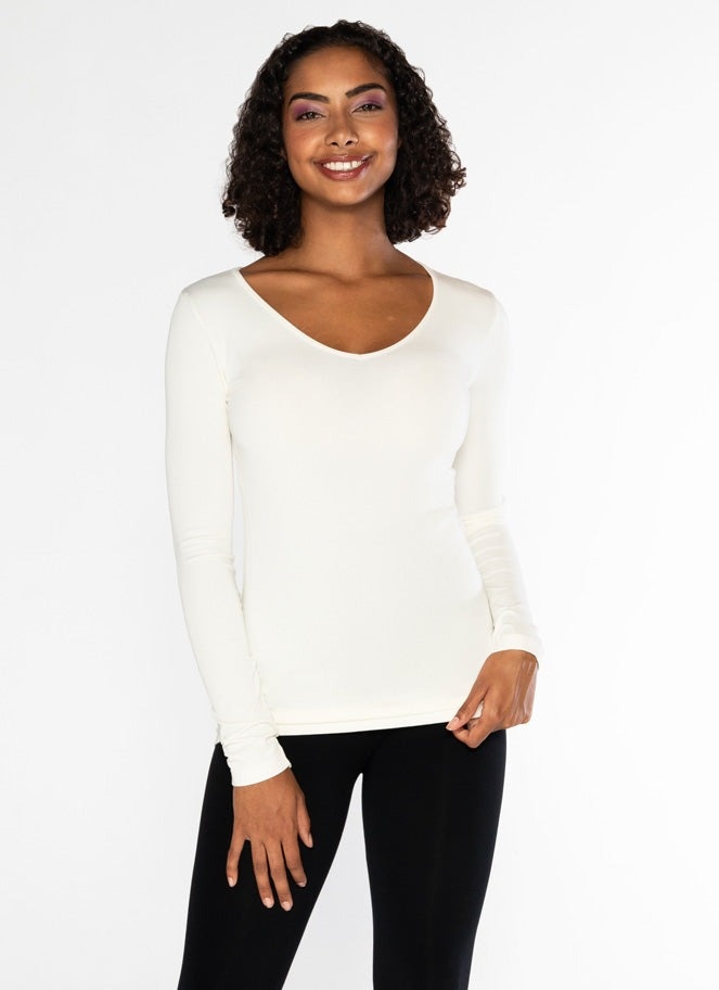 CEBT1207 Bamboo V-Neck (3 clrs)