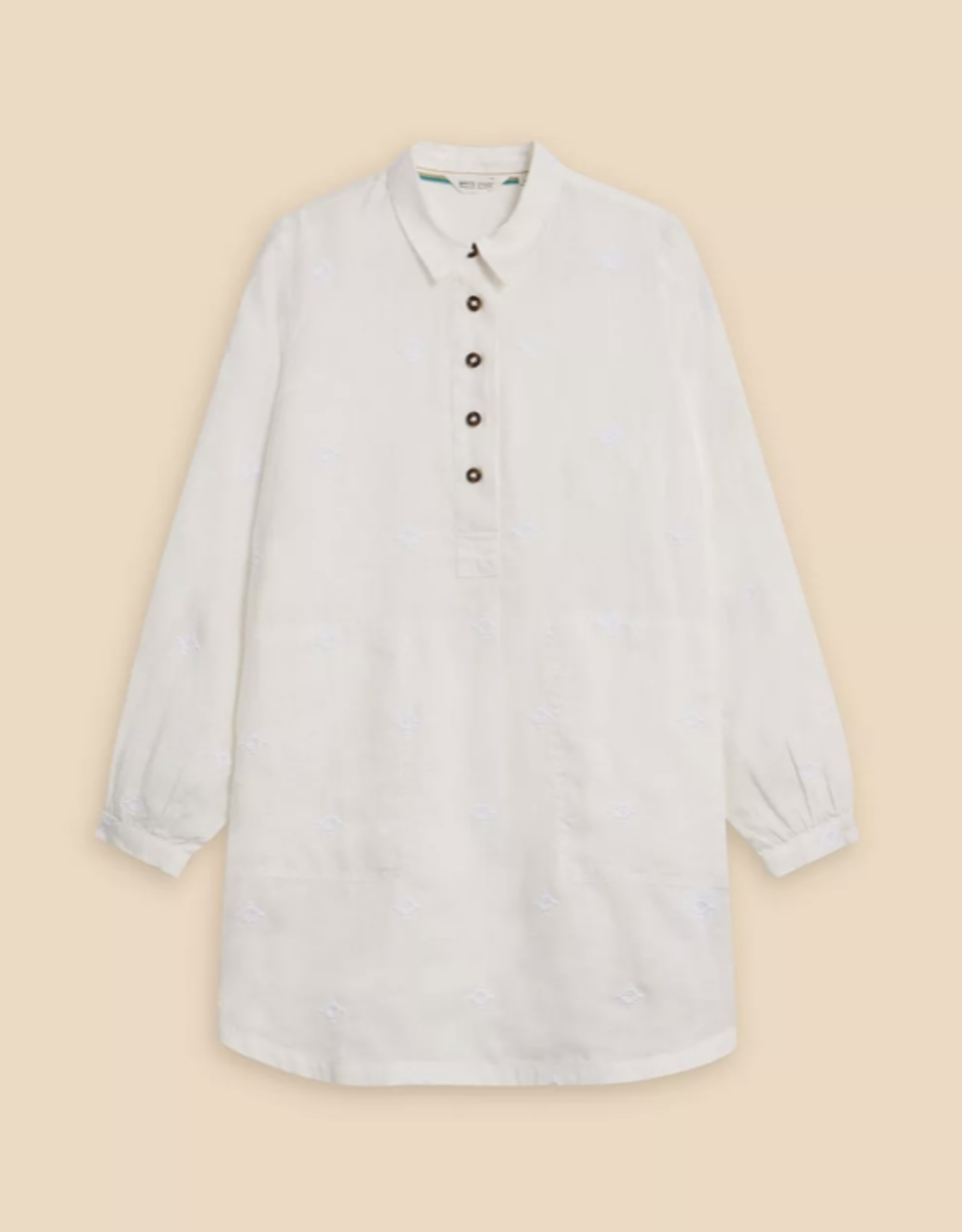 White Stuff White Stuff - SS24 Evelyn Embroidered Linen Tunic