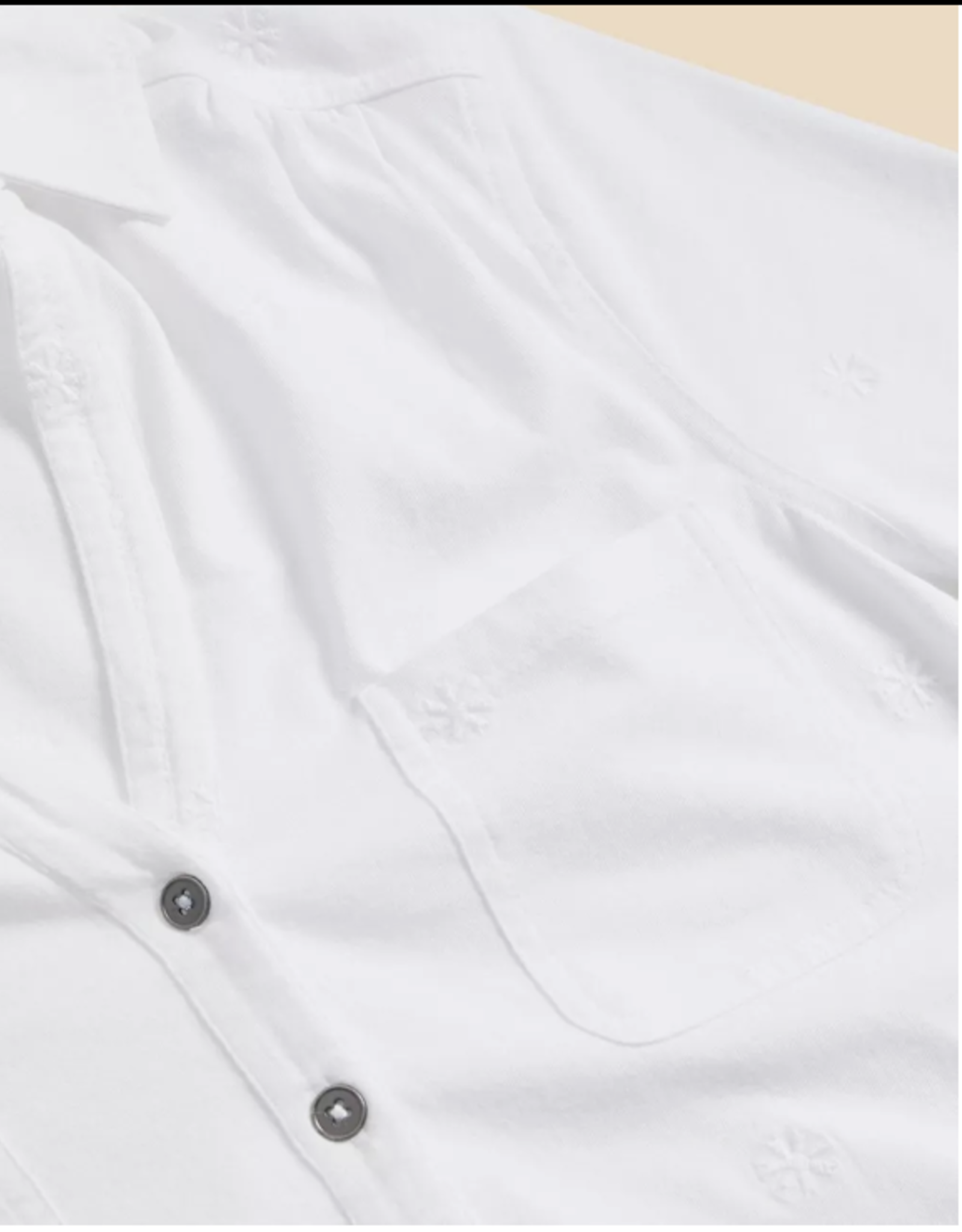 White Stuff White Stuff - SS24 Penny Pocket Embroidered Shirt