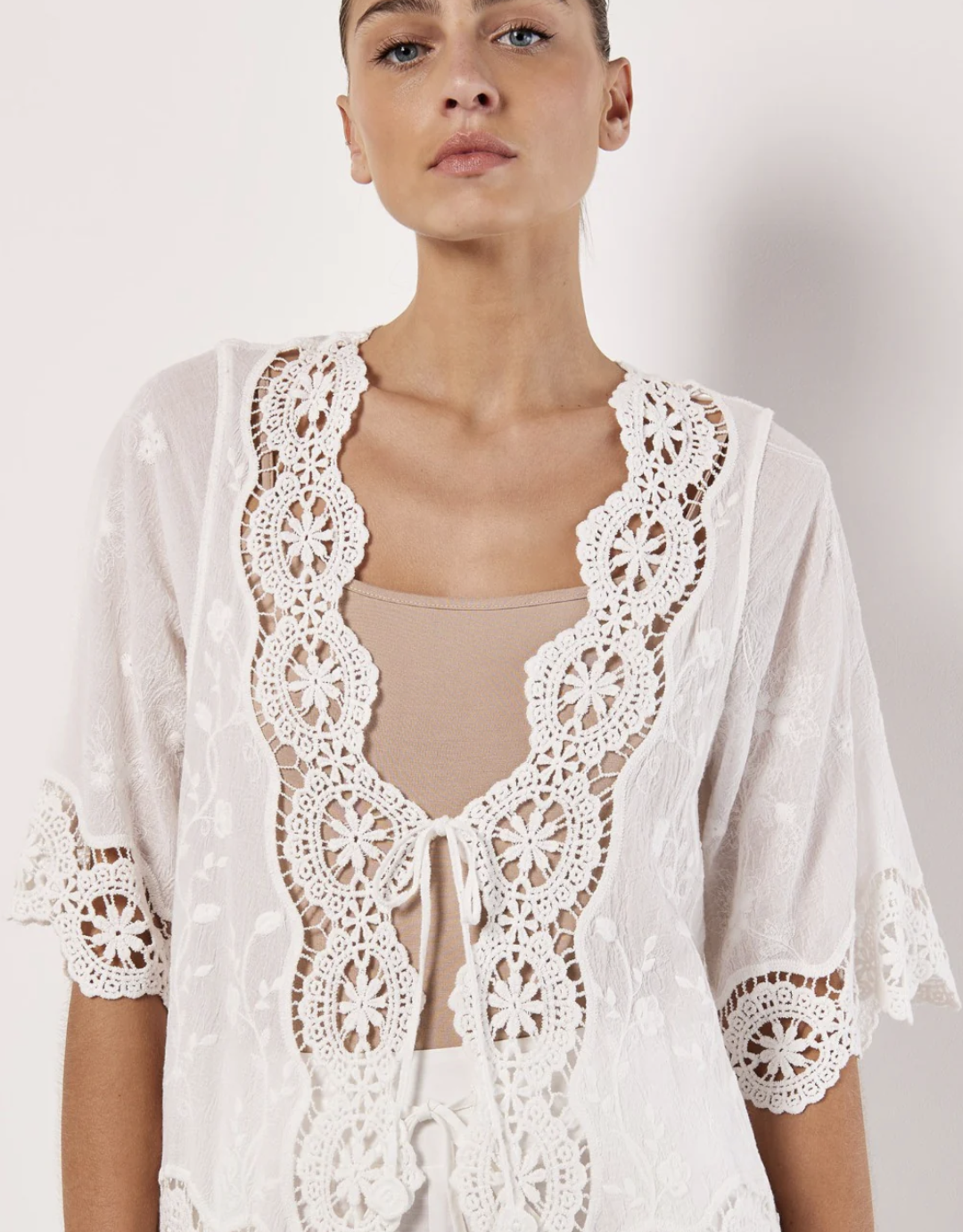Apricot Apricot - SS24 841727 Embroidered Cotton Cover Up