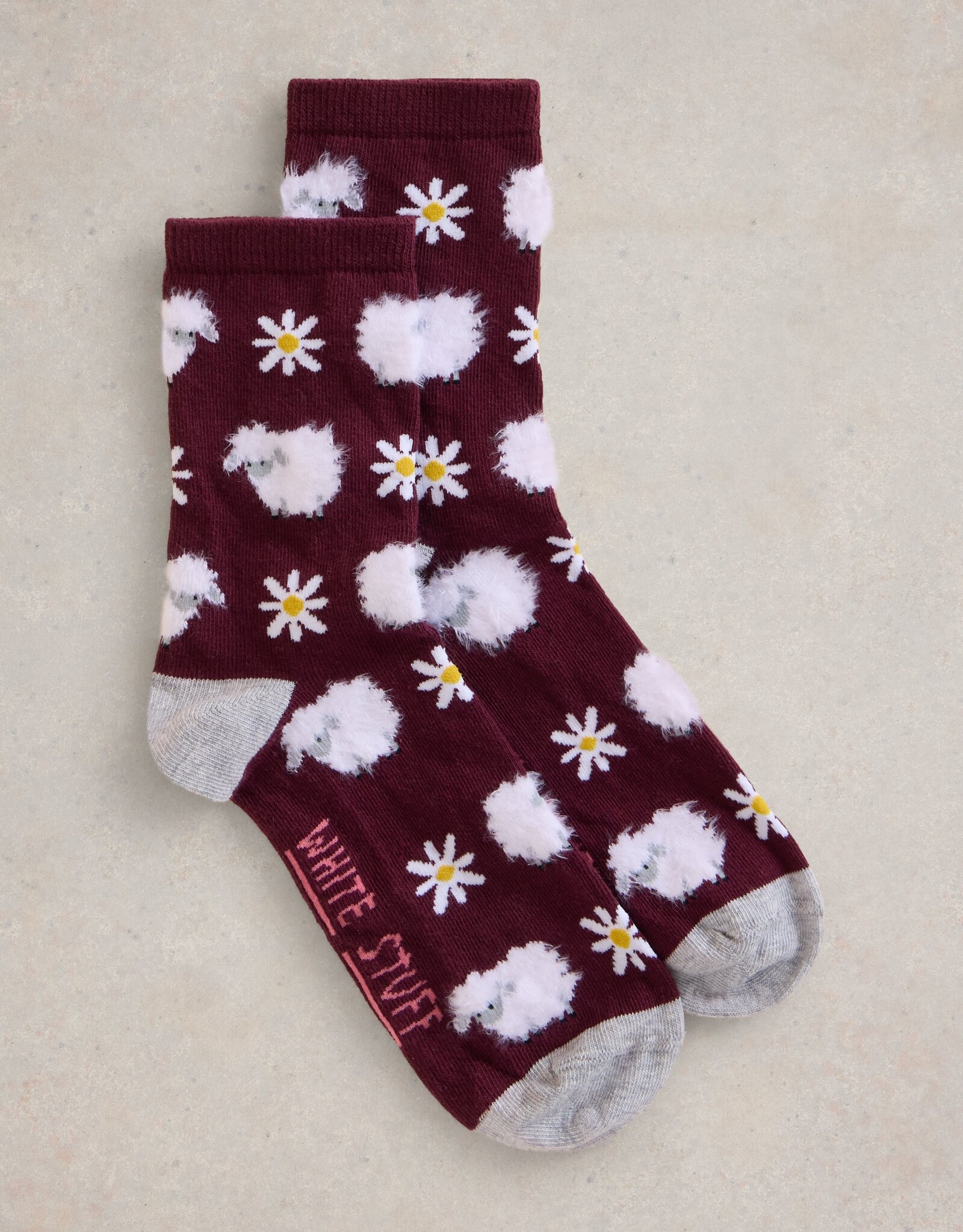 White Stuff White Stuff - Fluffy Sheep Ankle Sock FW24