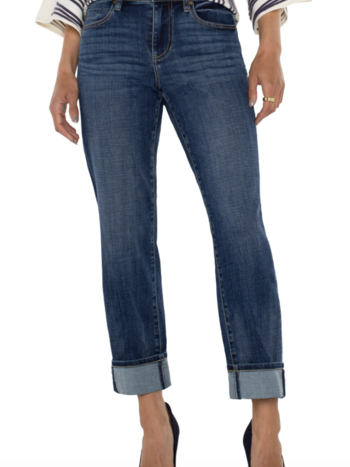Liverpool Liverpool- LM5158CH4 Marley girlfriend cuffed Denim