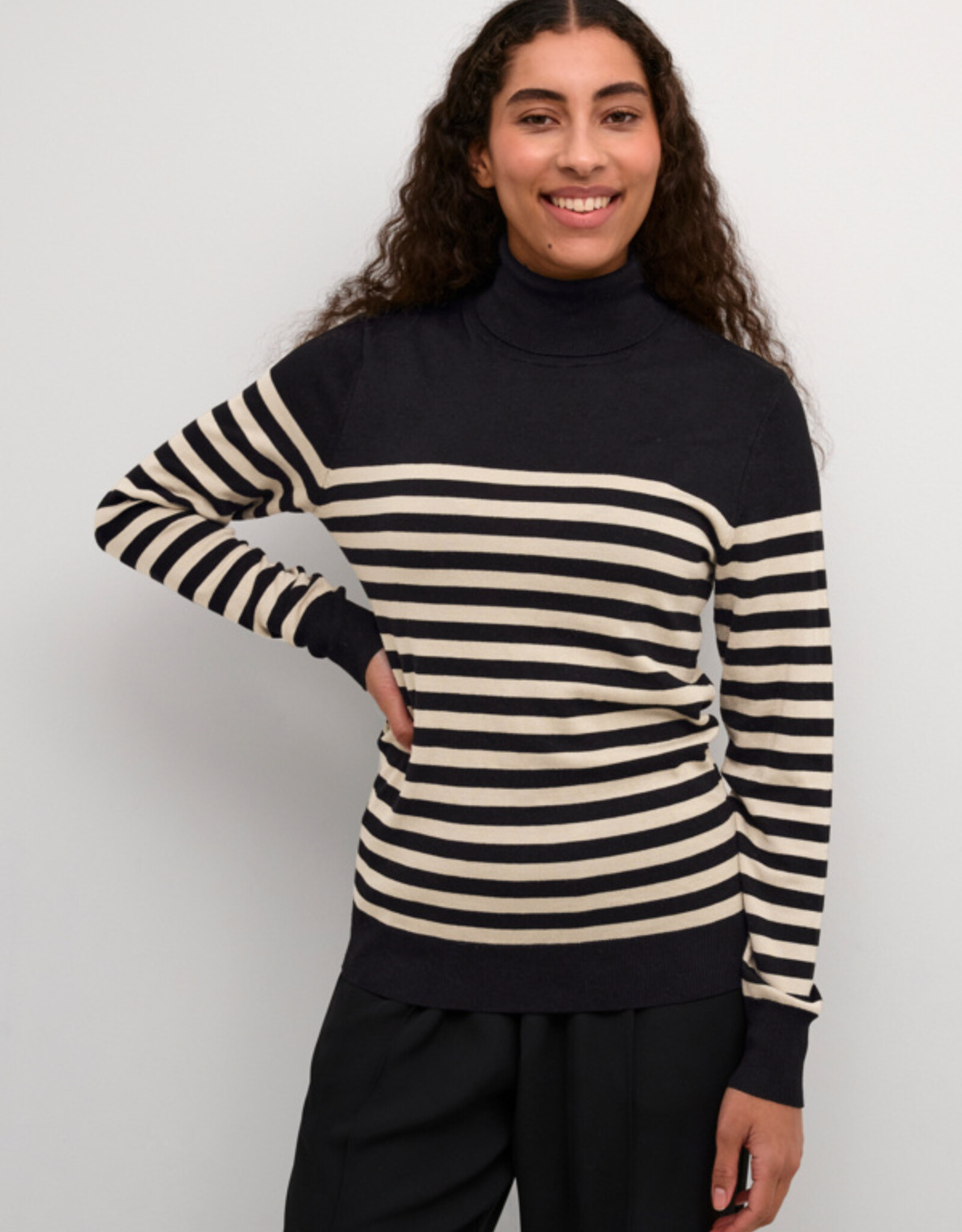 Kaffé Kaffé- Kalizza striped Roll neck FW24