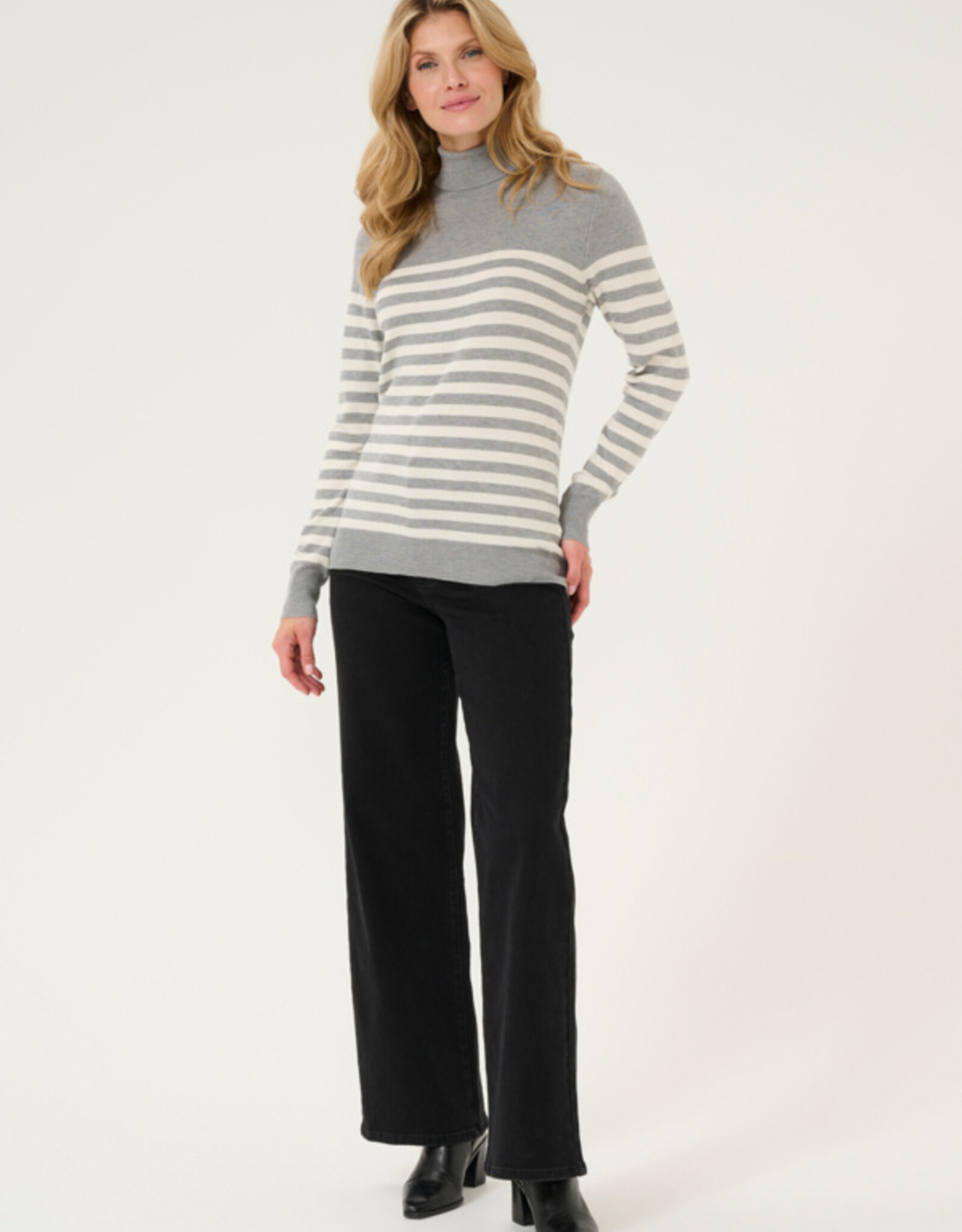 Kaffé Kaffé- Kalizza striped Roll neck FW24