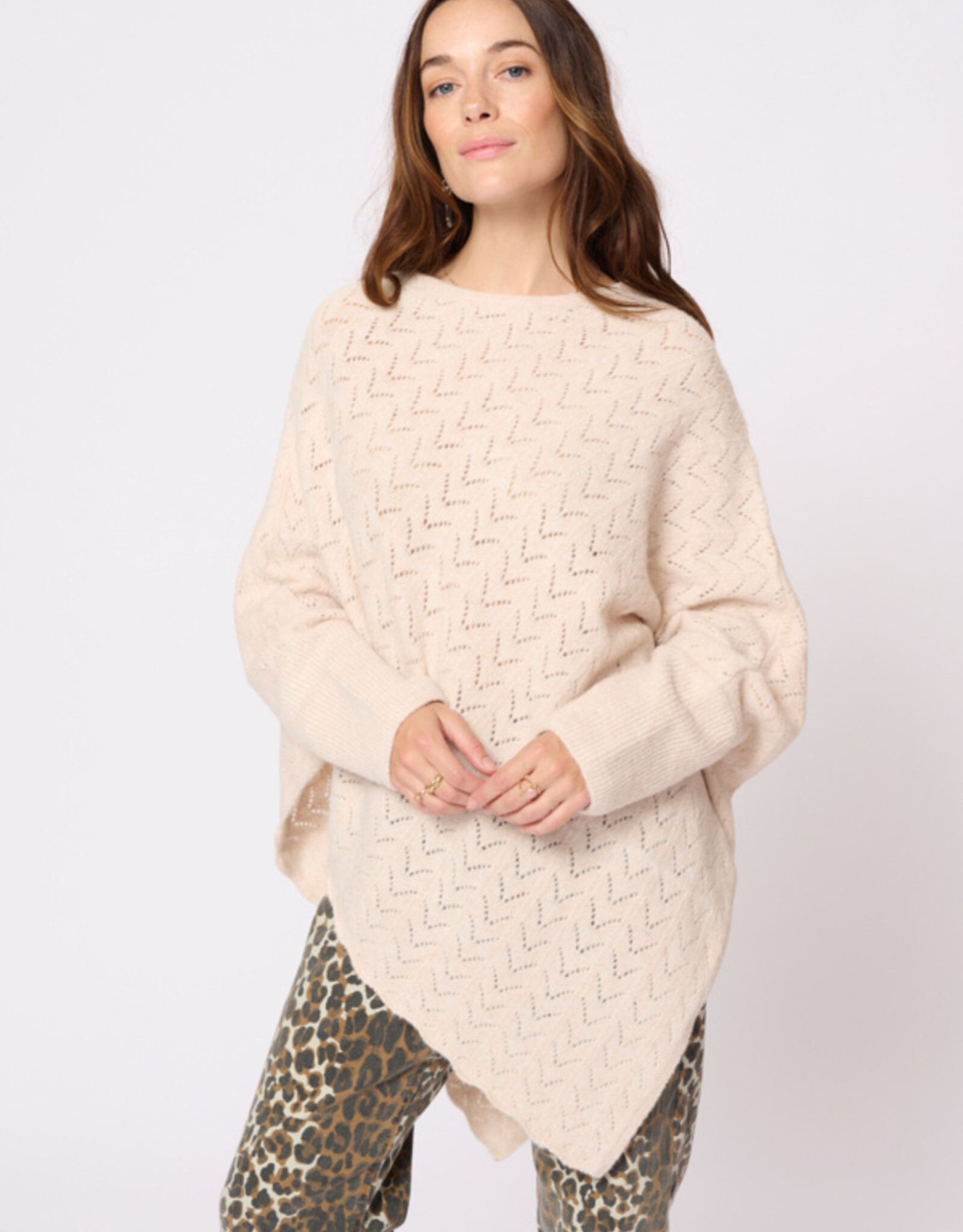 Cream Cream- CRHoliday Knit Poncho SS25