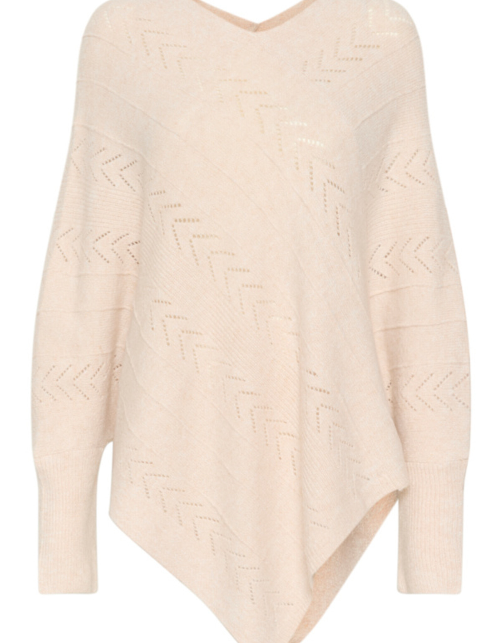 Cream Cream- CRHoliday Knit Poncho FW24