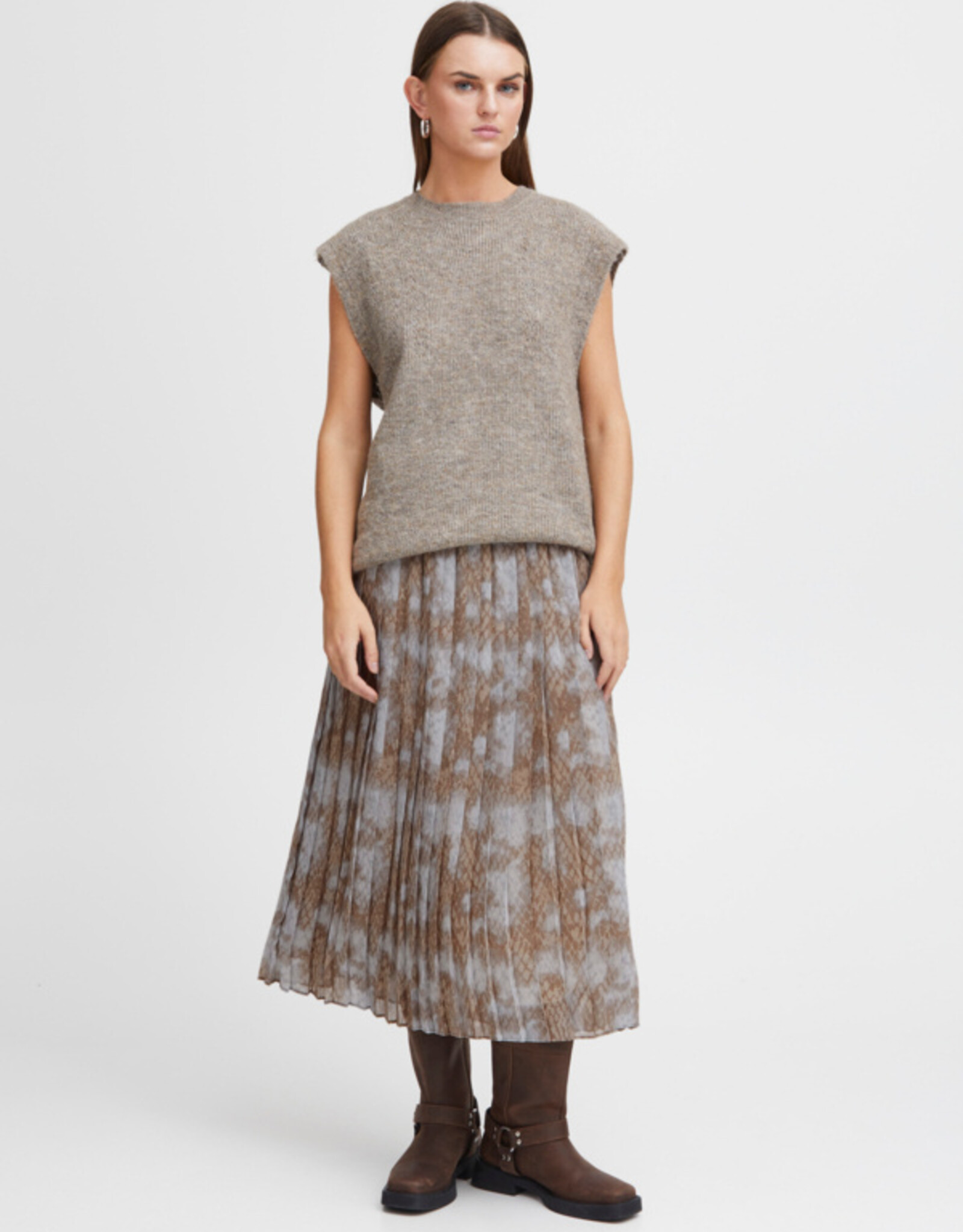 ICHI ICHI- FW24 IHNeally skirt SK4