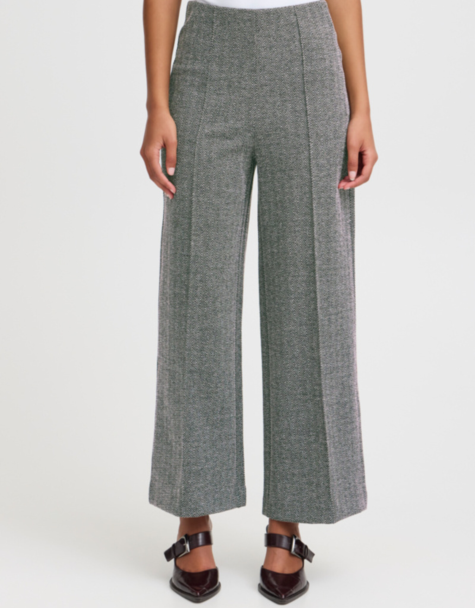 ICHI ICHI -  IHKATE JACQUARD PANT FW24