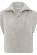 Yaya Yaya-01000375 Sleeveless fluffy sweater FW24